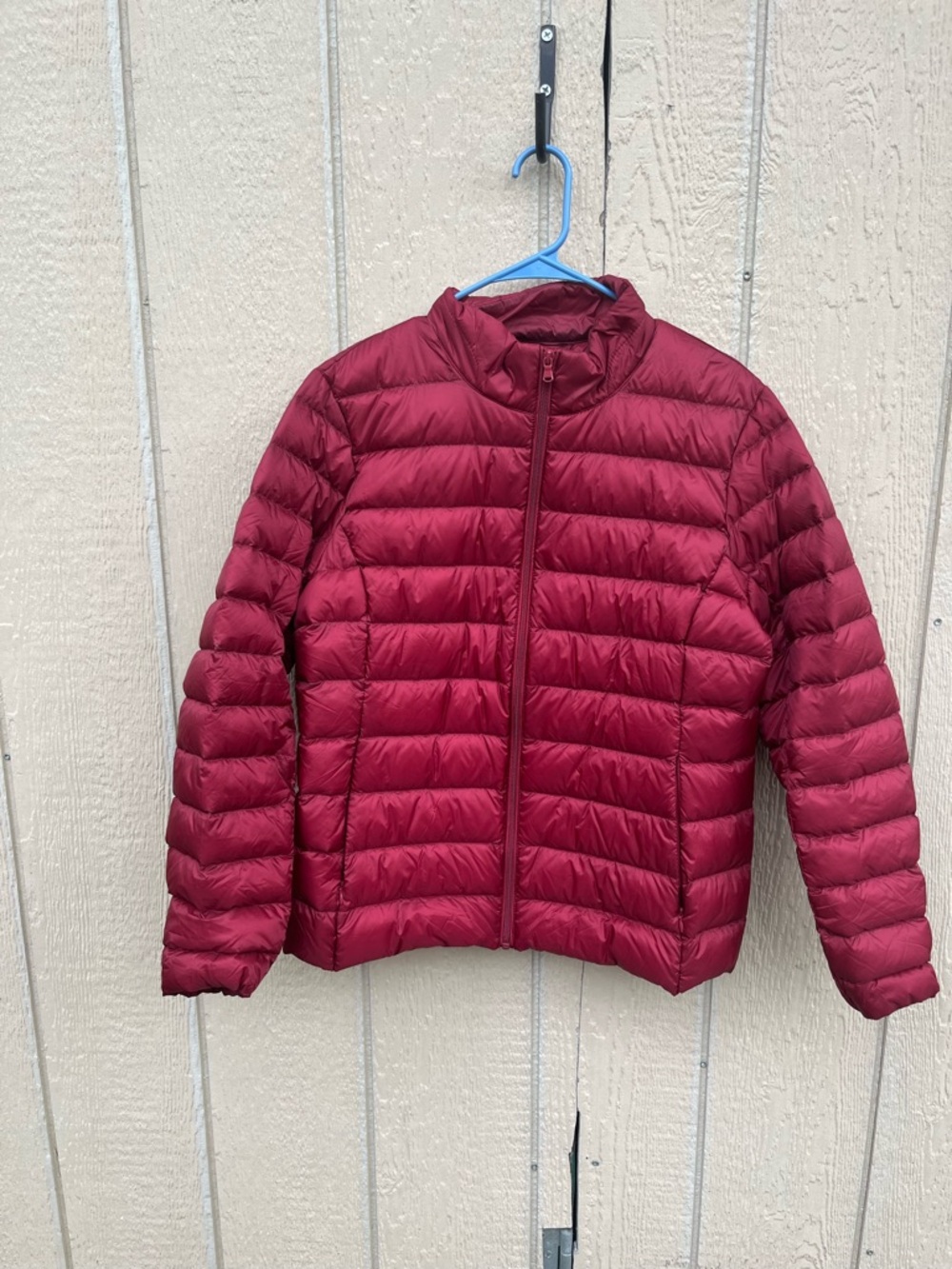Wantdo Womens Large Packable Down Jacket Short Lightweight Red Jacket